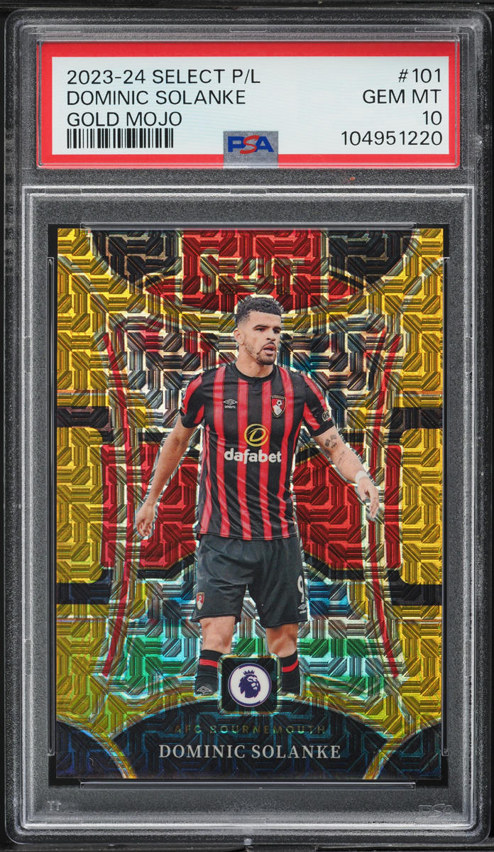 2023 Select Premier League Mezzanine Gold Mojo Dominic Solanke /10 #101 PSA 10