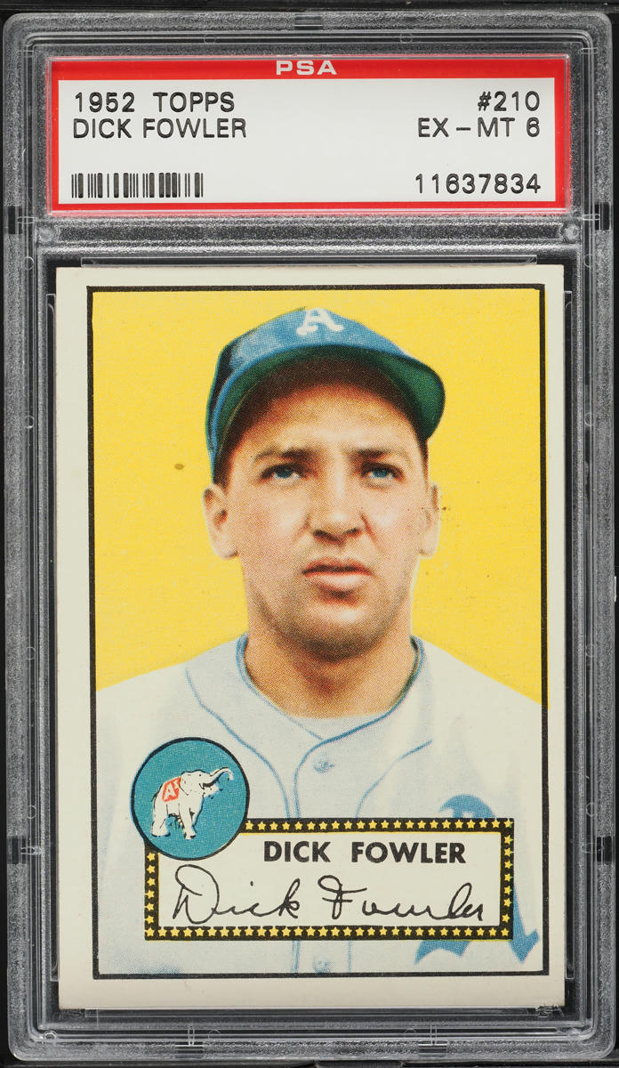 1952 Topps Dick Fowler #210 PSA 6 EXMT
