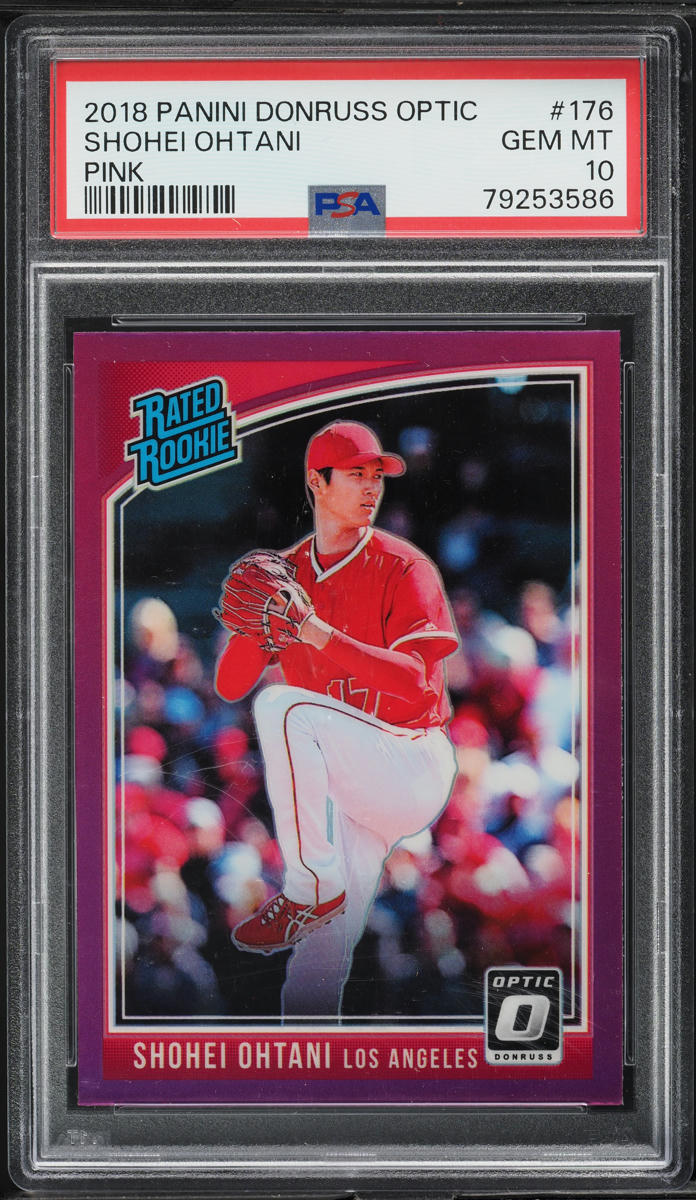 2018 Donruss Optic Pink Shohei Ohtani ROOKIE #176 PSA 10 GEM MINT