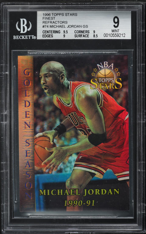 1996 Skybox E-X 2000 Credentials Michael Jordan /499 #9 PSA 9 MINT