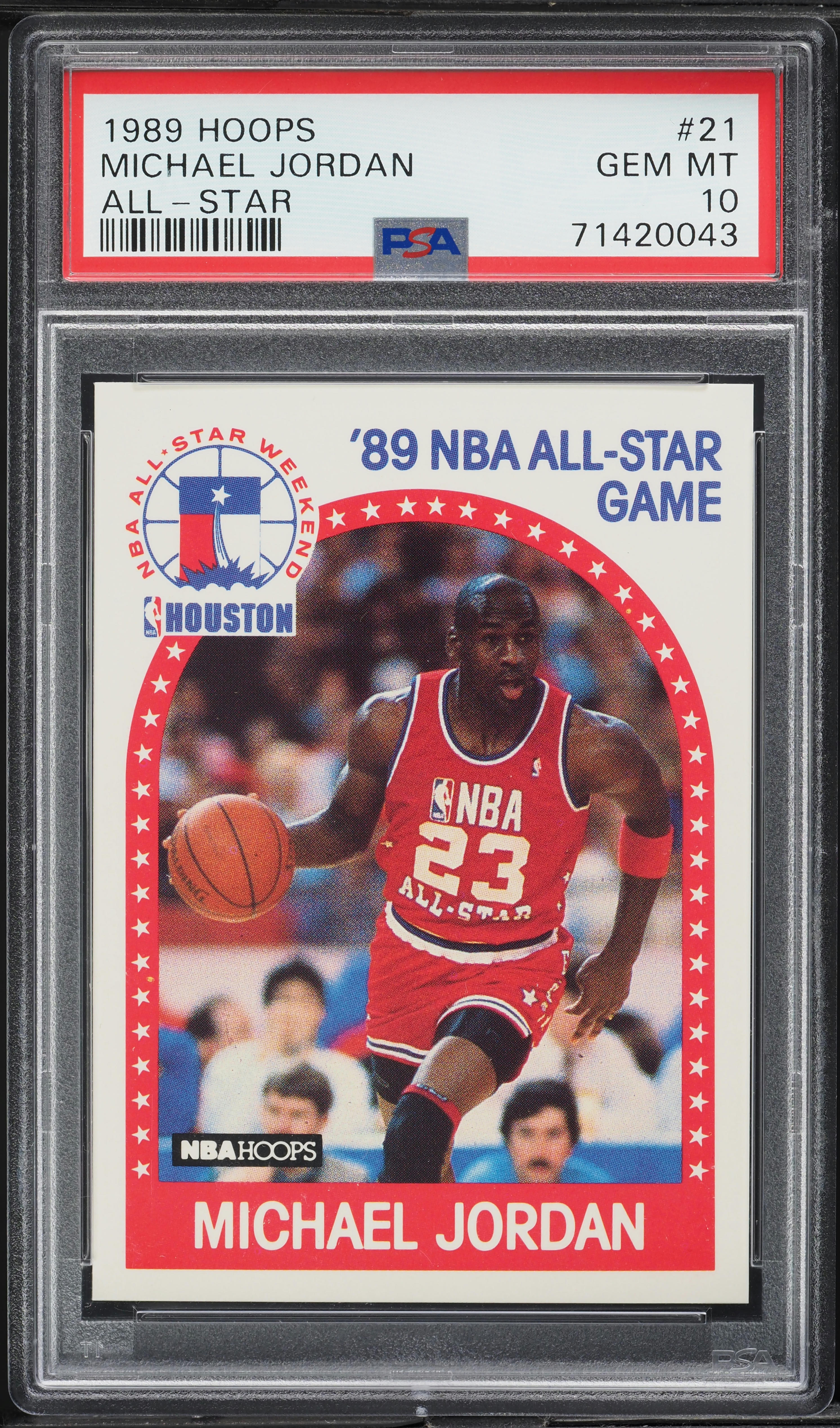 1989 Hoops Michael Jordan ALL-STAR #21 PSA 10 GEM MINT on Fanatics