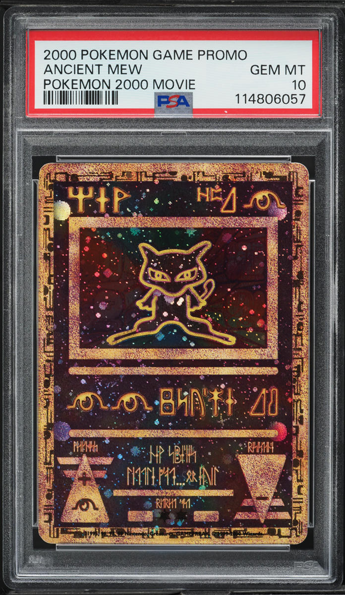 2000 Pokemon Movie Promo Holo Ancient Mew PSA 10 GEM MINT on