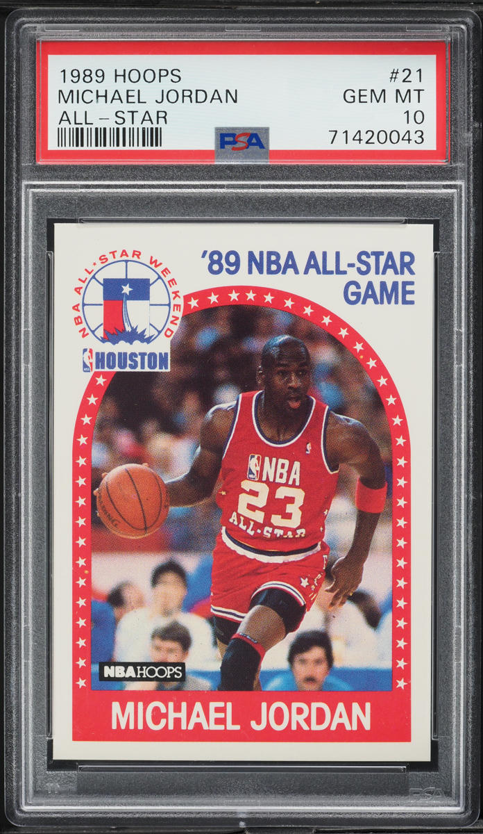 1989 Hoops Michael Jordan ALL-STAR #21 PSA 10 GEM MINT