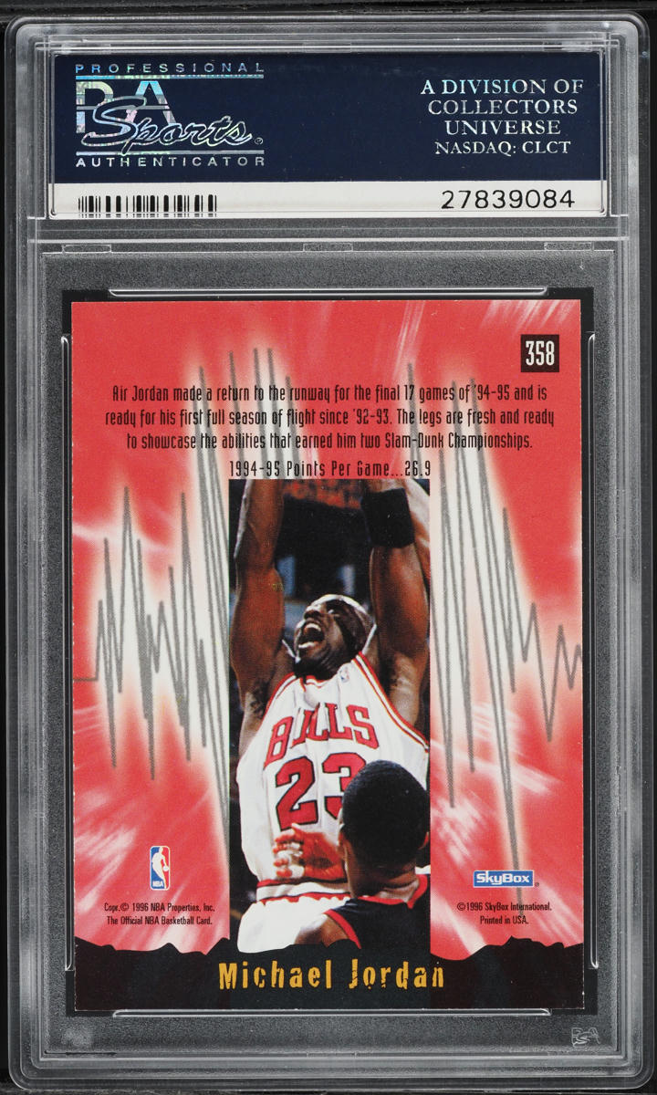 1995 Hoops Michael Jordan #358 PSA 10 GEM MINT