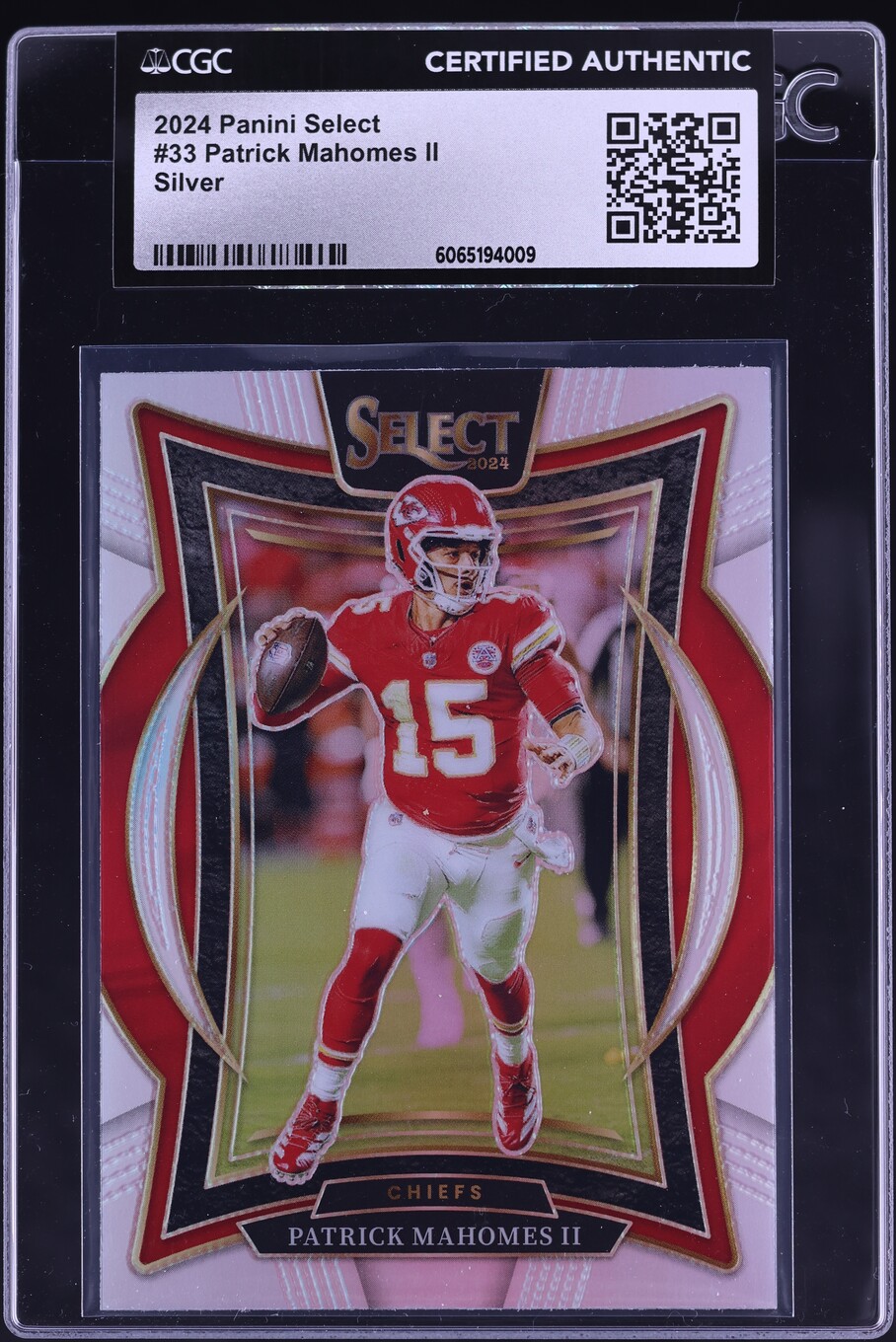 2024 Select Concourse Silver Patrick Mahomes II #33 CGC AUTH