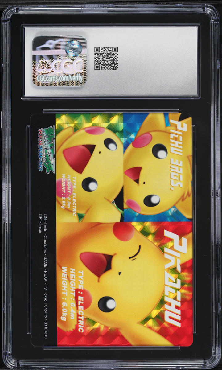 2004 Pokemon Japanese Zukan National Dex Clear Prism Pikachu