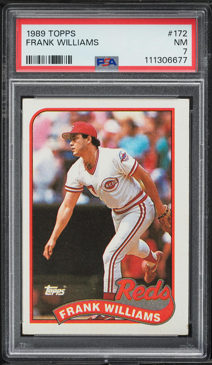 1989 Topps Frank Williams #172 PSA 7 NRMT