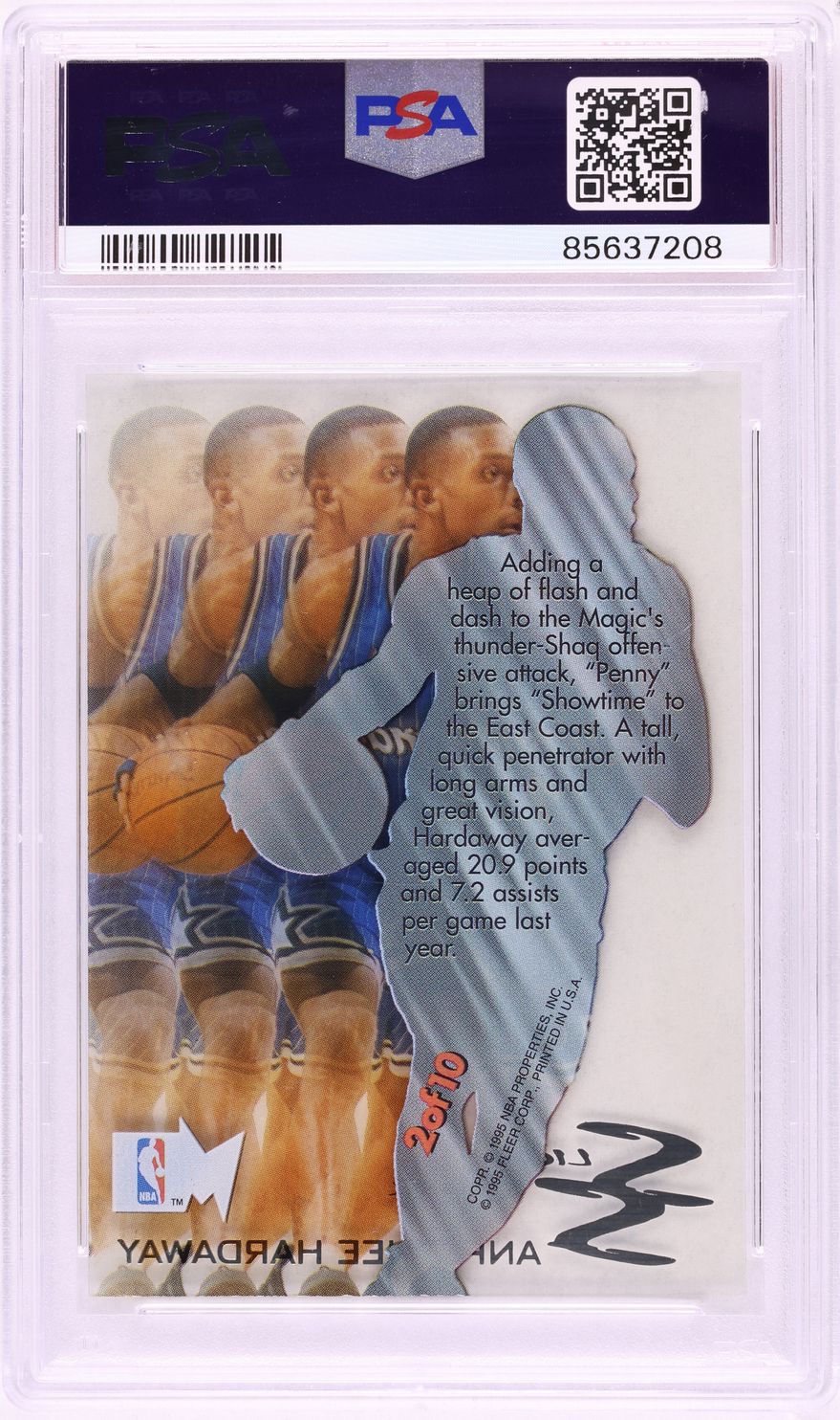 1995 Metal Slick Silver Anfernee Hardaway #2 PSA 10 GEM MINT on