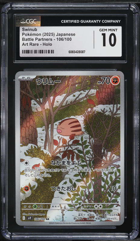 2025 Pokemon SV Journey Together - JTG EN #165/159 Swinub PSA 10