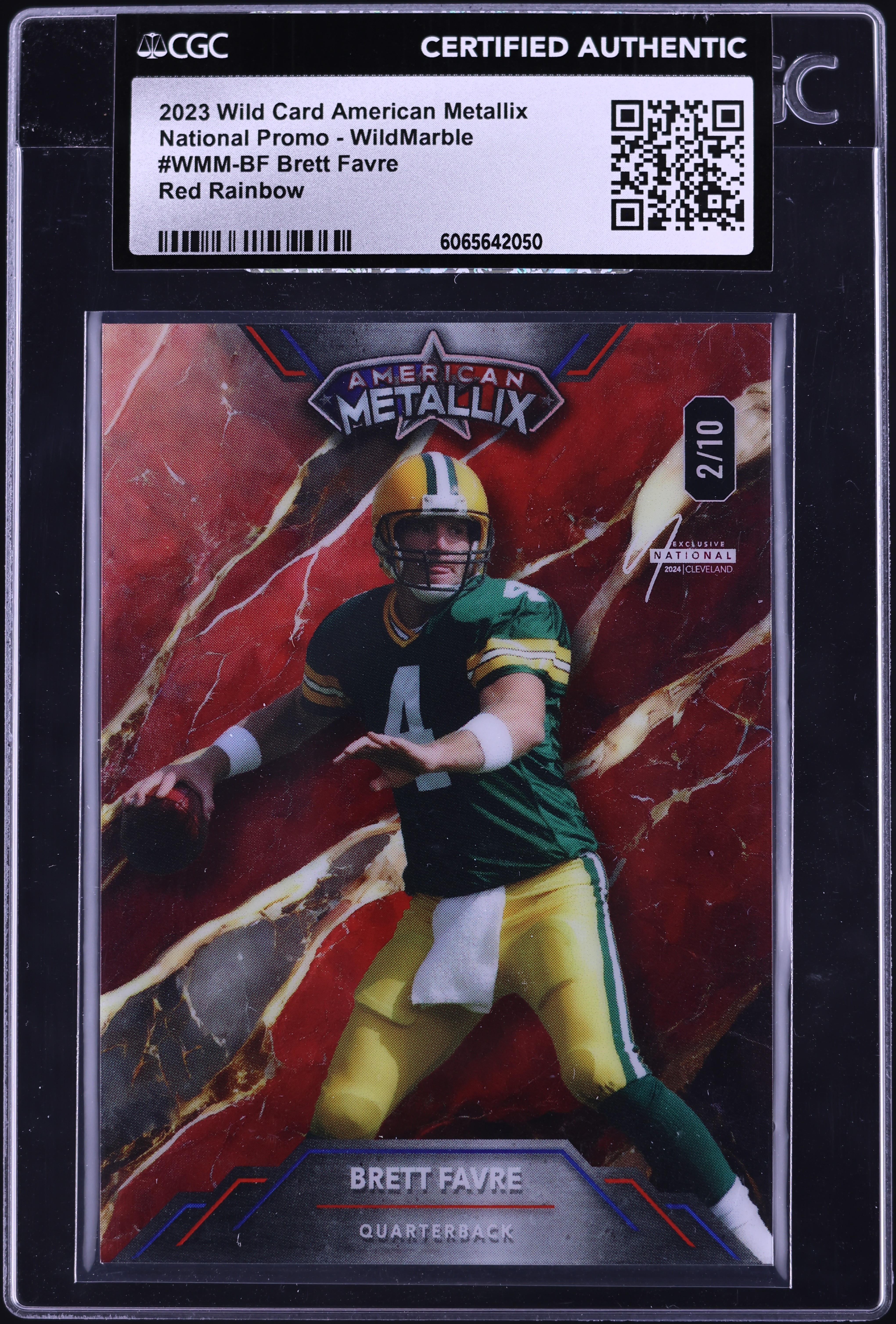 2023 Wild Card American Metallix WildMarble Red Rainbow Brett