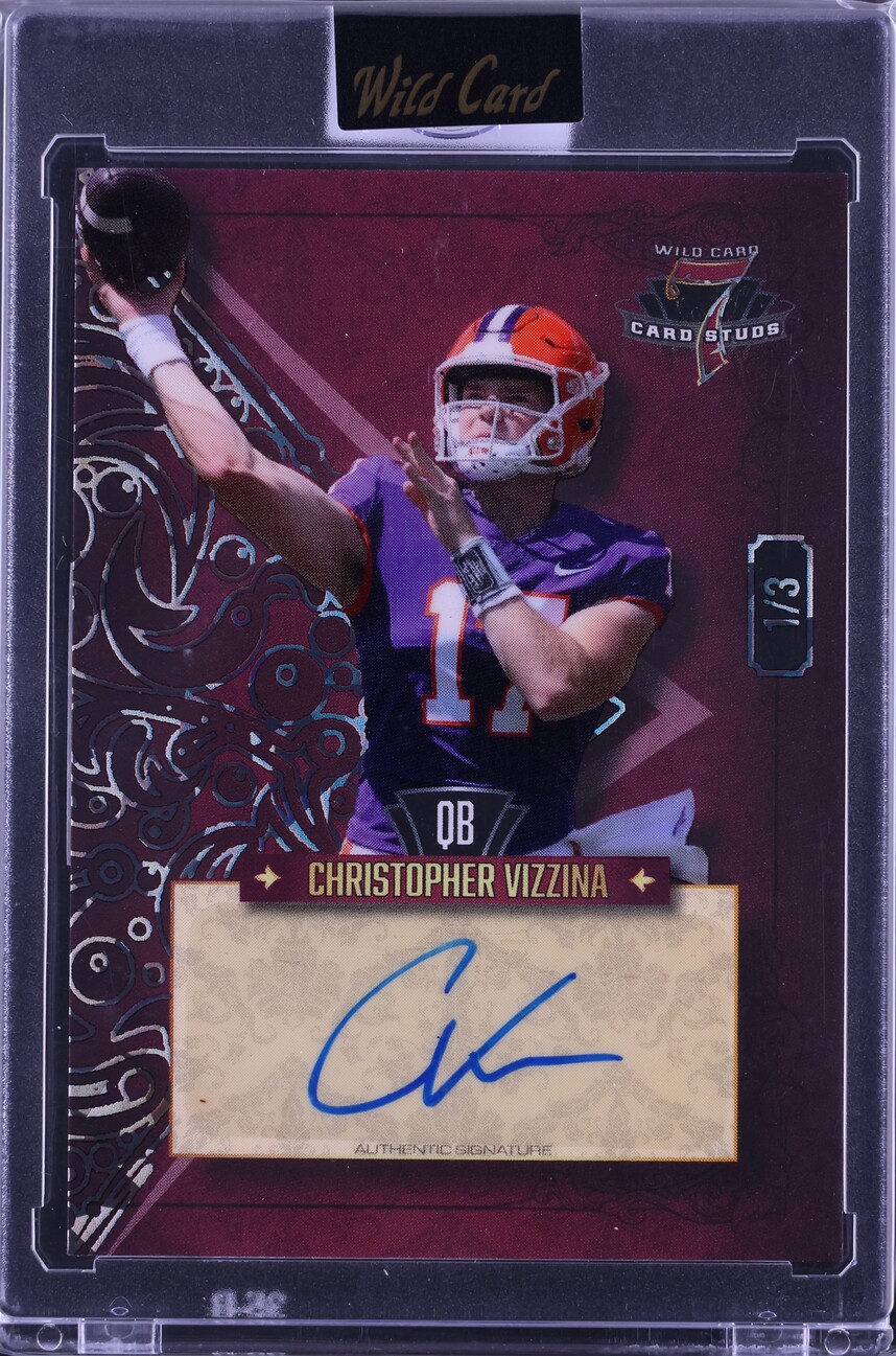 2023 WC 7 CS Diamond Crystal Burgundy Christopher Vizzina RC AUTO 1/3 CGC AUTH