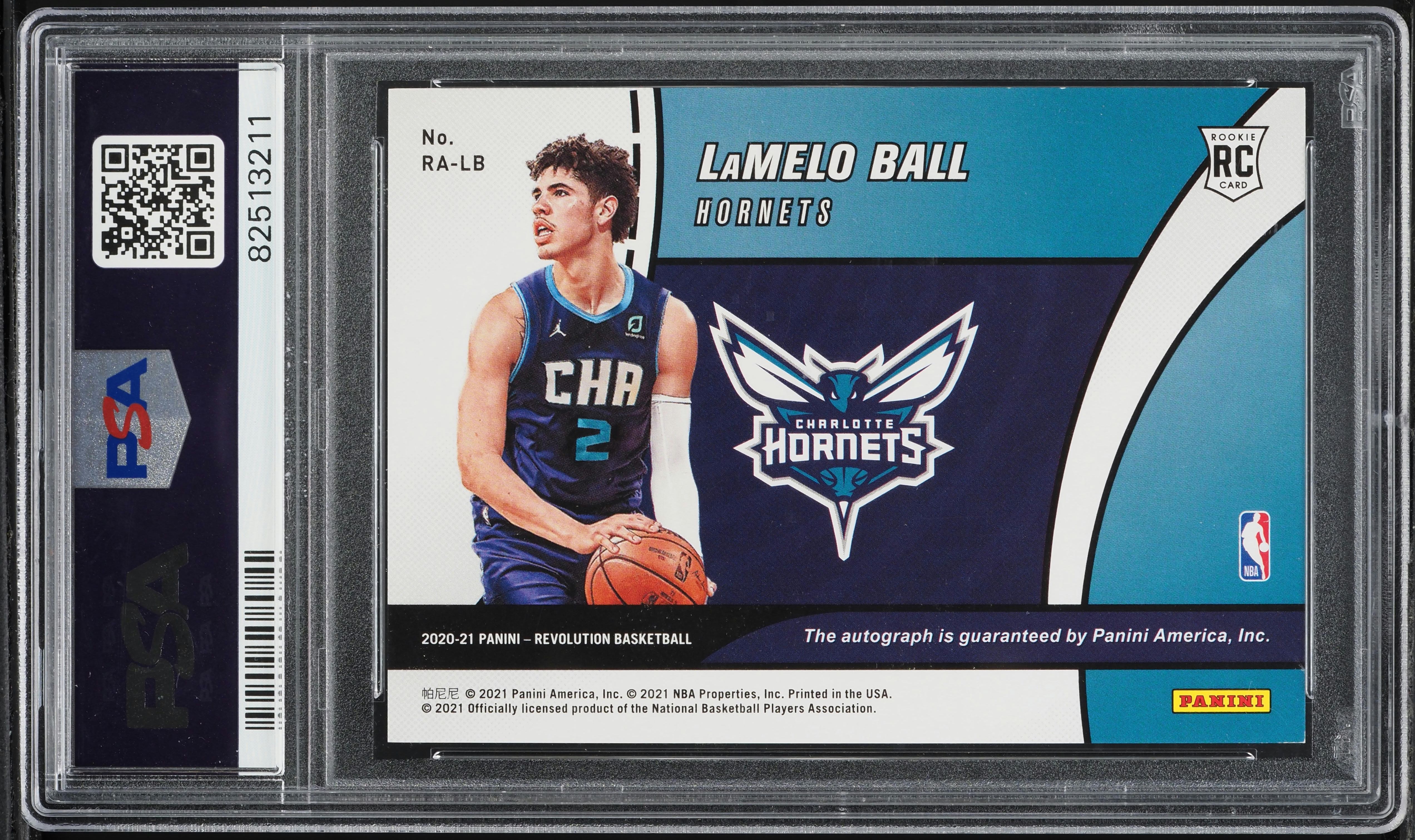 2020 Panini Revolution LaMelo Ball ROOKIE AUTO #RALB PSA 9 MINT on 