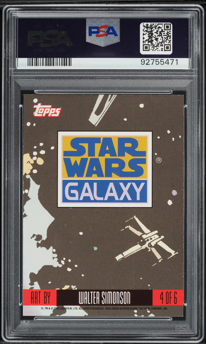 1993 Topps Star Wars Galaxy Millennium Falcon Chewbacca #4 PSA 9 MINT on Fanatics Collect 1993 Topps Star Wars Galaxy Millennium Falcon Chewbacca #4 PSA 9 MINT on Fanatics Collect