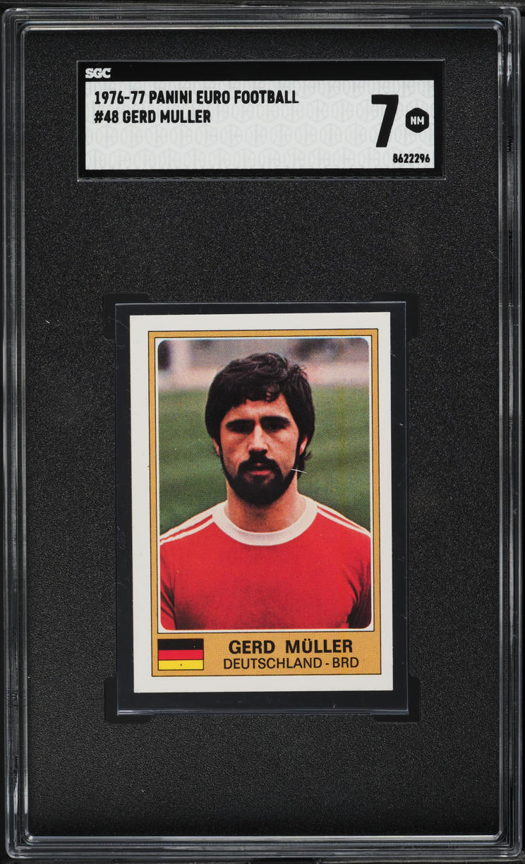 1976 Panini Euro Football Gerd Muller #48 SGC 7 NRMT on Fanatics