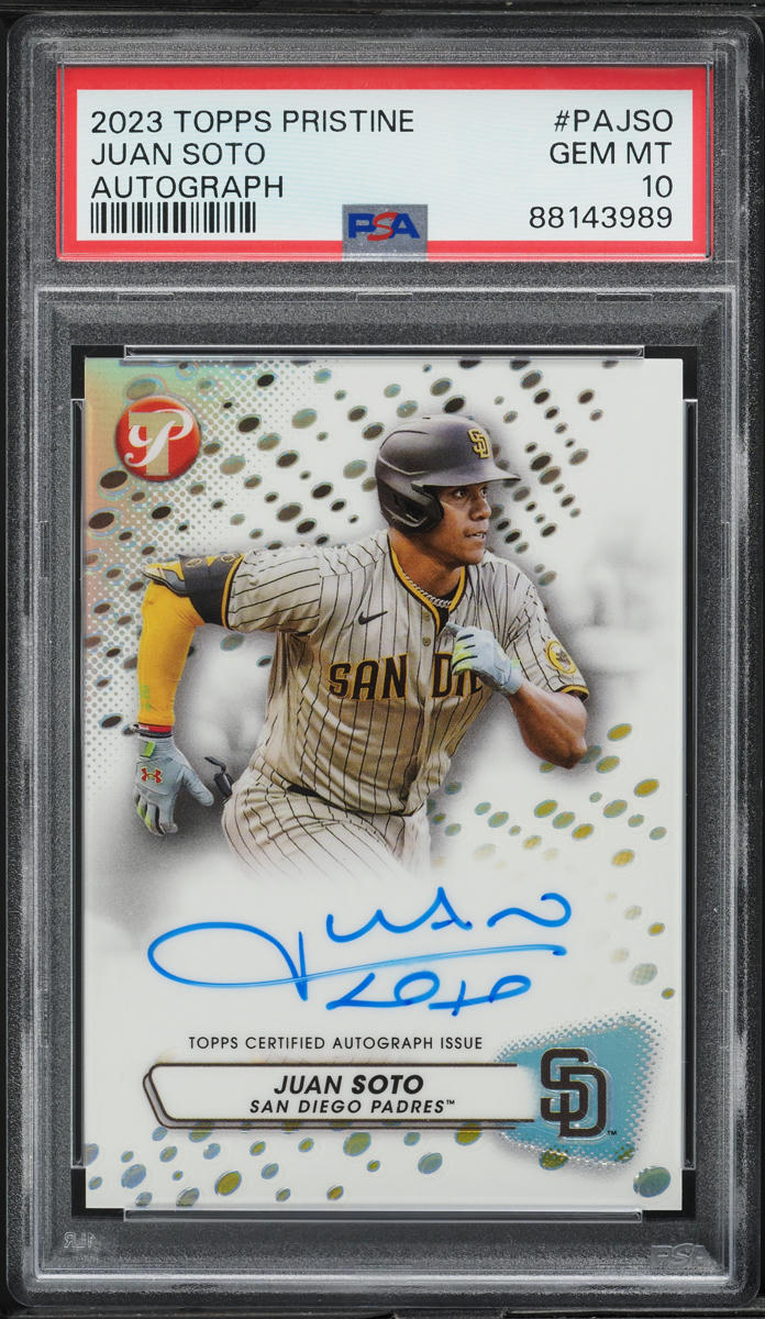 その他 Juan Soto auto psa10 topps 2023 Topps Pristine Juan Soto AUTO #PAJSO PSA 10 GEM MINT on