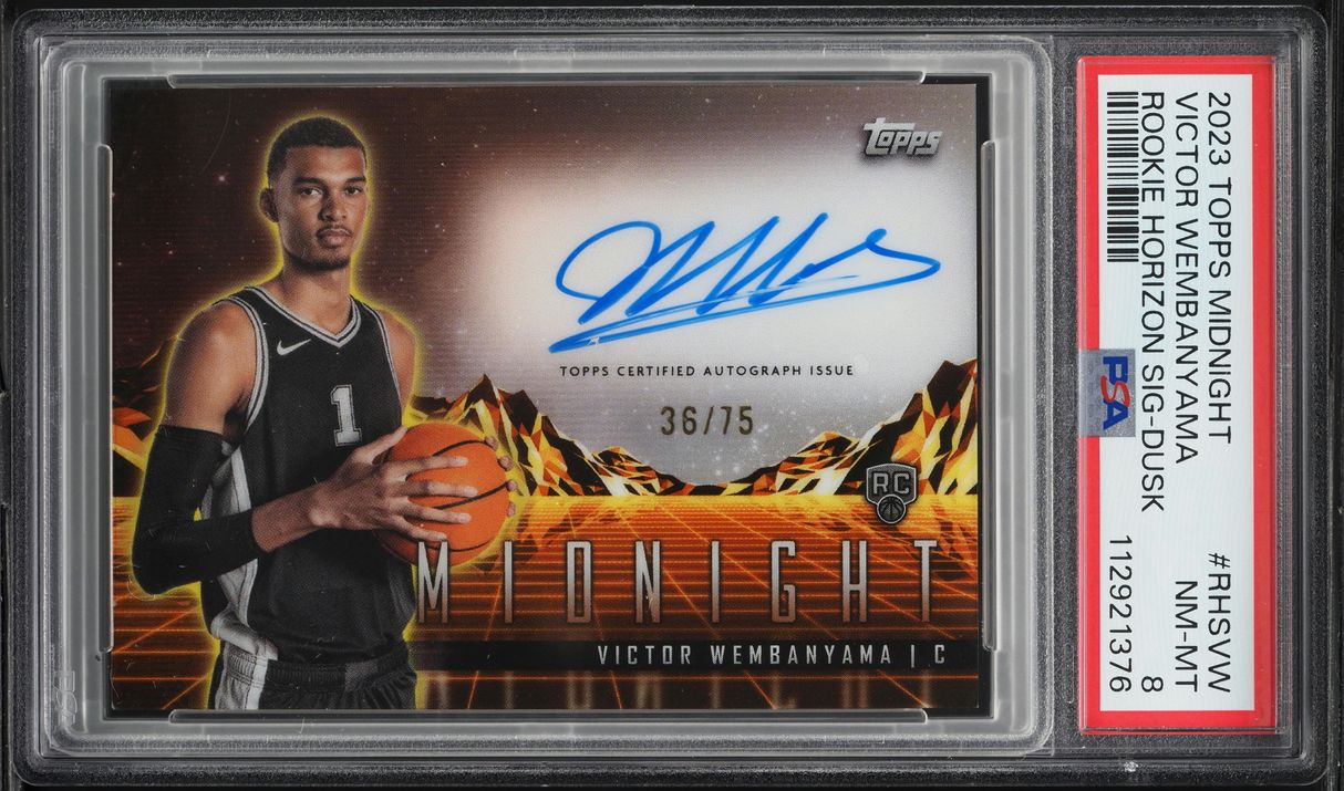 2023 Topps Midnight Horizon Dusk Victor Wembanyama ROOKIE AUTO /75
