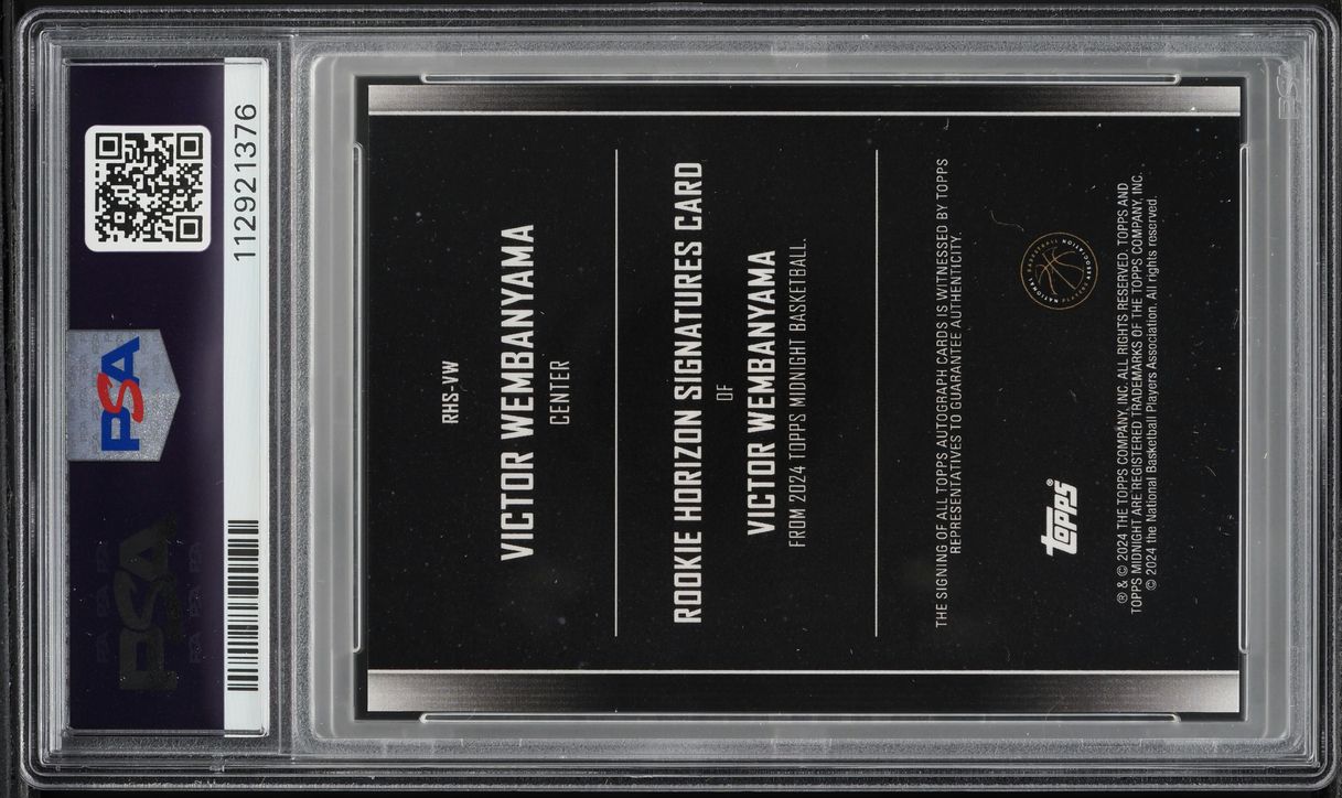 2023 Topps Midnight Horizon Dusk Victor Wembanyama ROOKIE AUTO /75