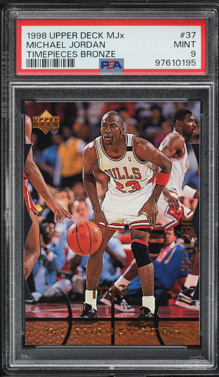 1998 Upper Deck MJx Timepieces Bronze Michael Jordan /230 #37 PSA 9 MINT