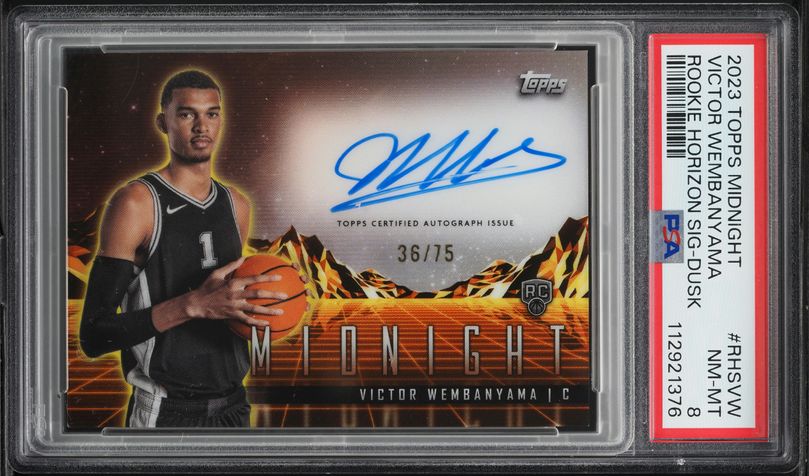 2023 Topps Midnight Horizon Dusk Victor Wembanyama ROOKIE AUTO /75
