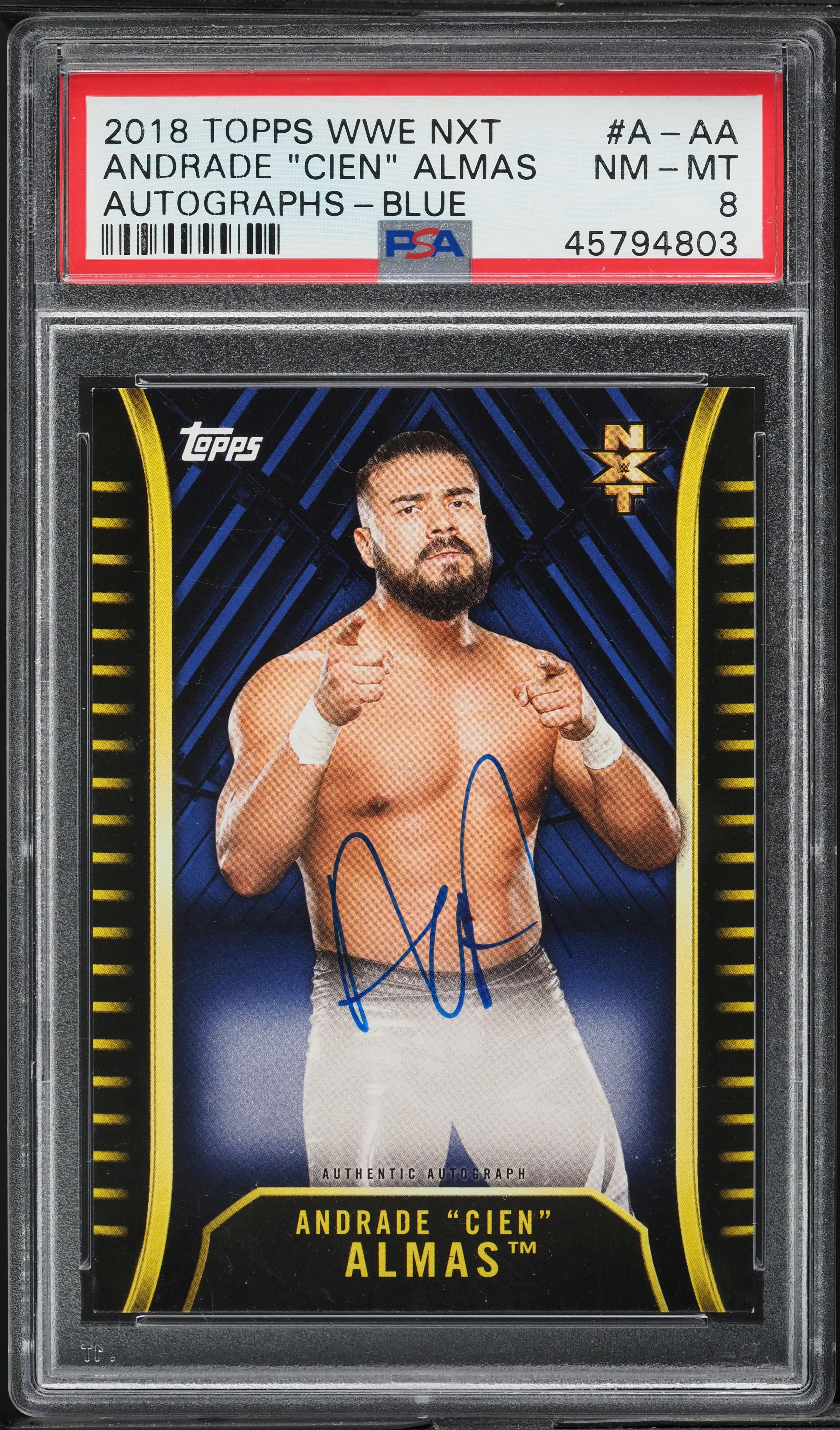 2018 Topps WWE NXT Blue Andrade 