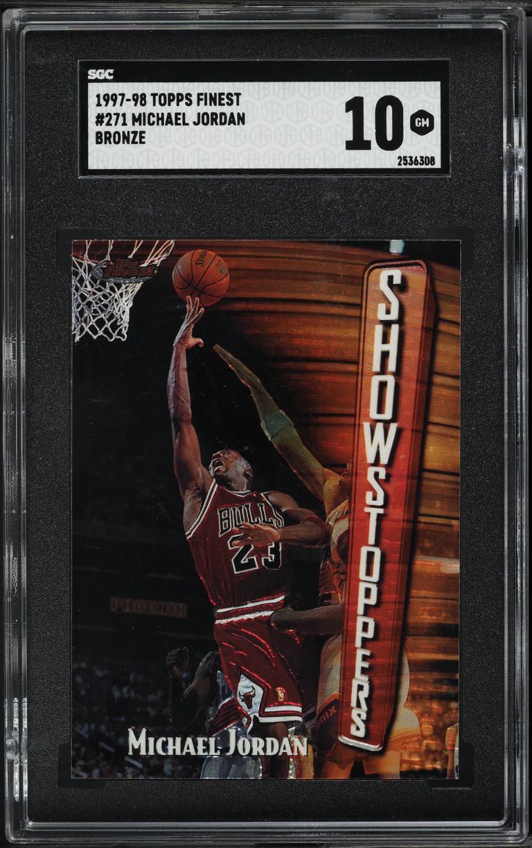 1997 Finest Bronze Michael Jordan #271 SGC 10 GEM MINT