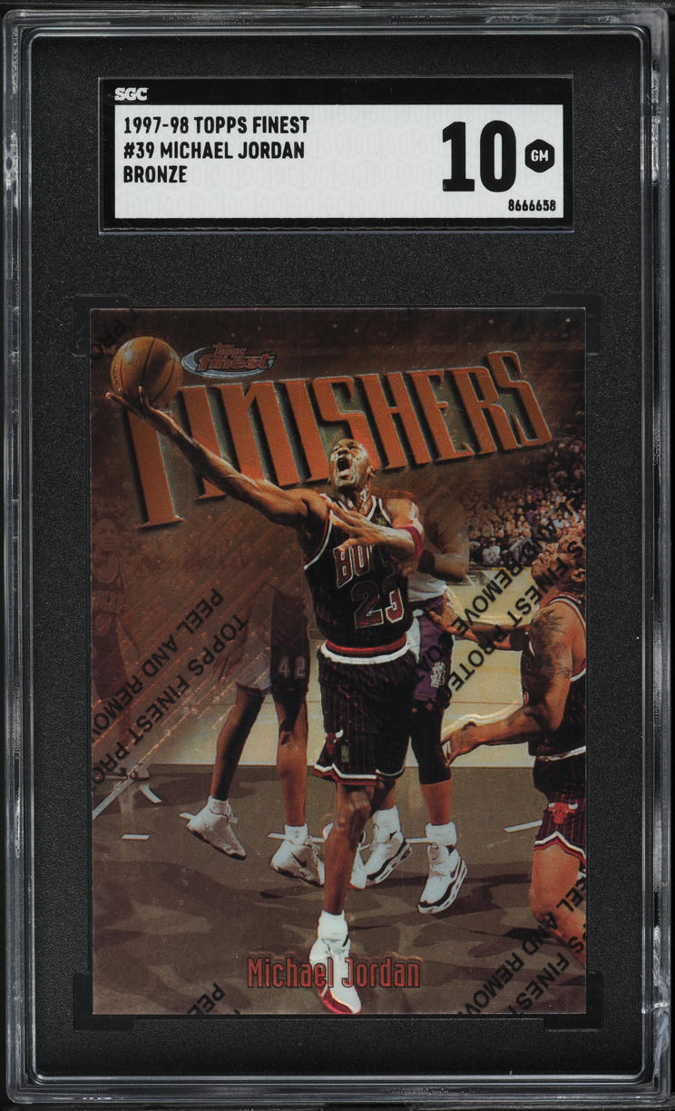 1997 Finest Bronze w/ Coating Michael Jordan #39 SGC 10 GEM MINT
