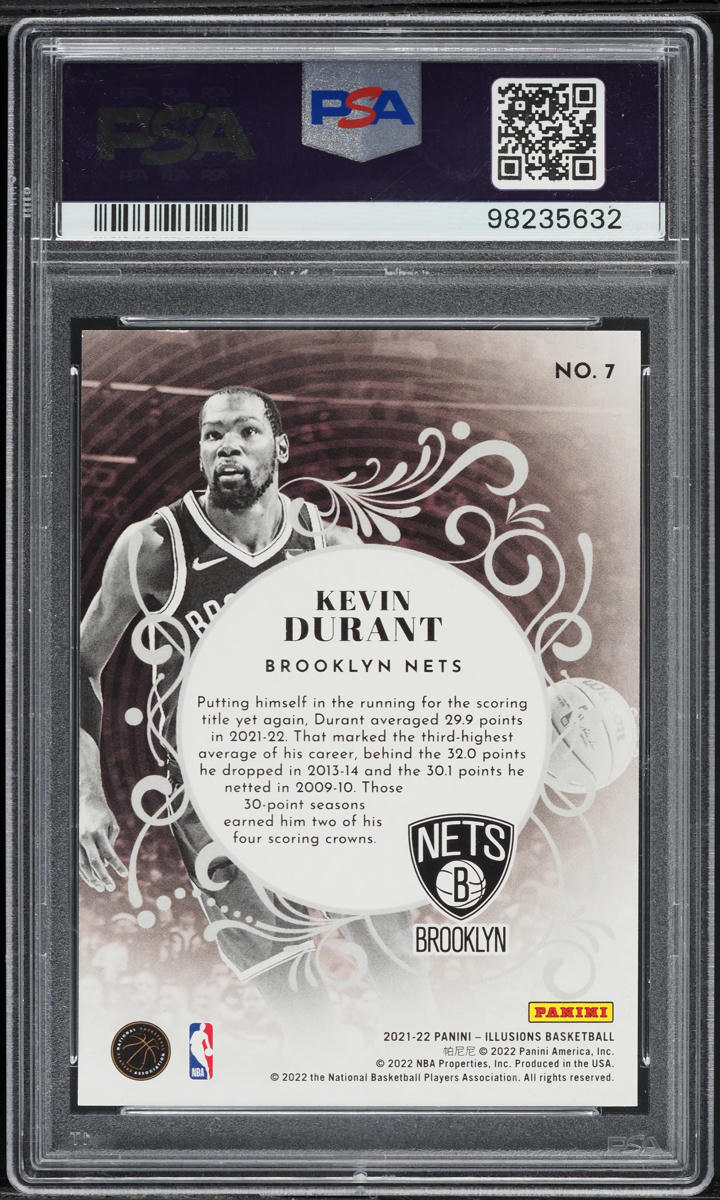 2021 Panini Illusions King Of Cards Kevin Durant #7 PSA 10 GEM MINT