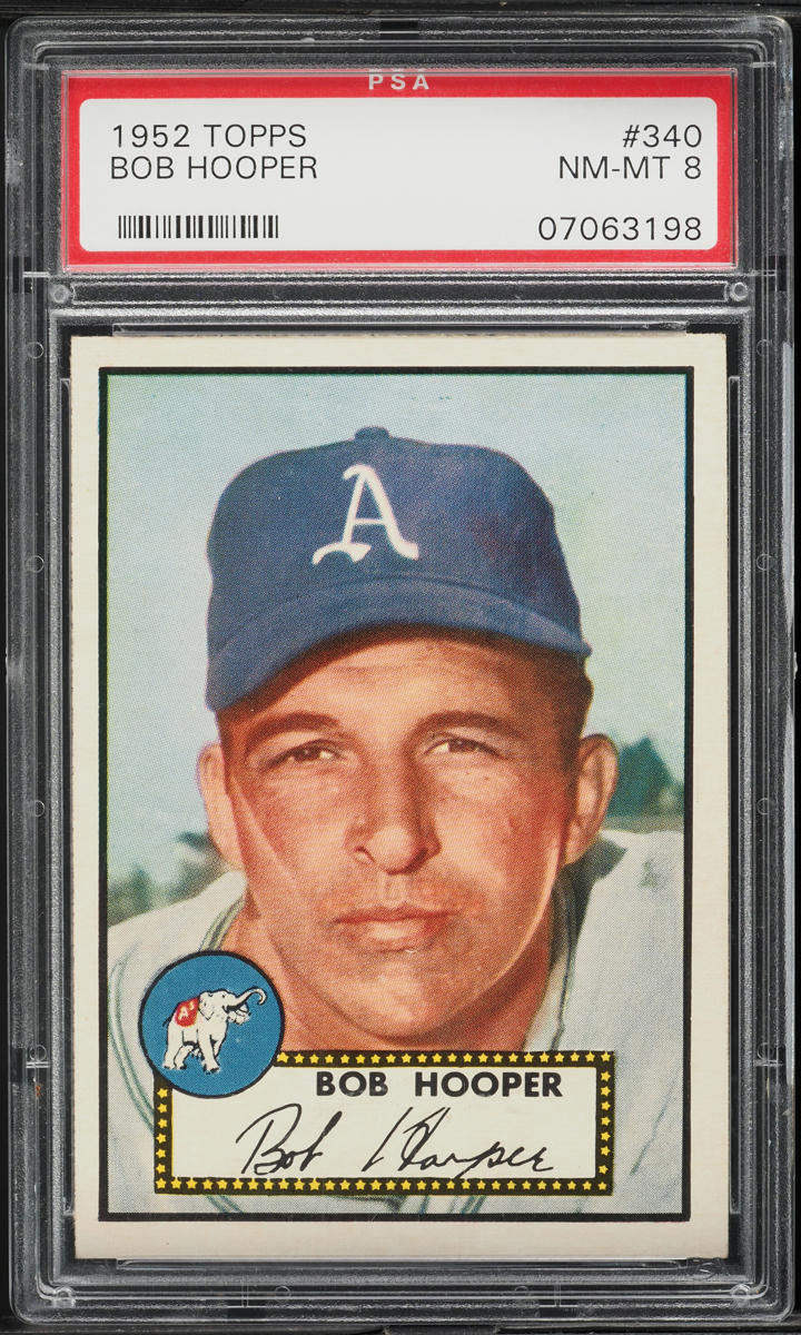 1952 Topps Bob Hooper #340 PSA 8 NM-MT