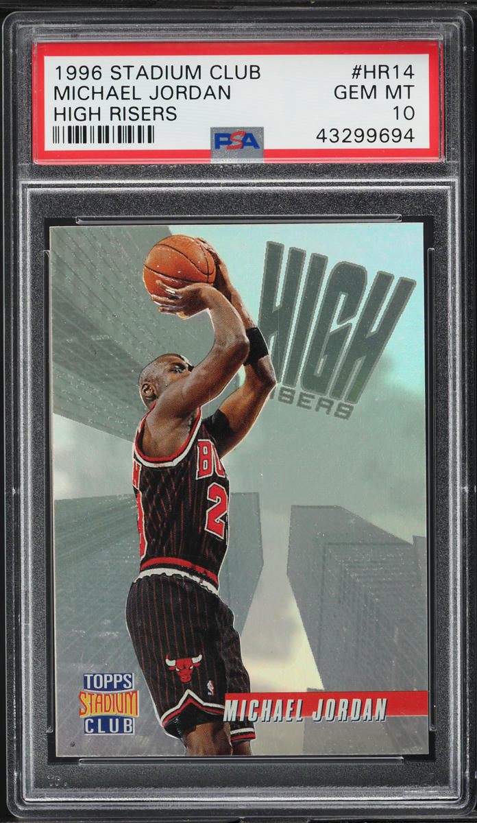 1996 Stadium Club High Risers Michael Jordan #HR14 PSA 10 GEM MINT