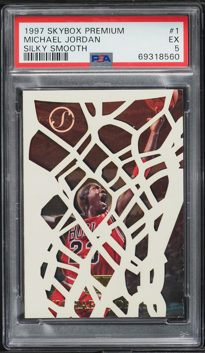 1997 Skybox Premium Silky Smooth Michael Jordan #1 PSA 5 EX