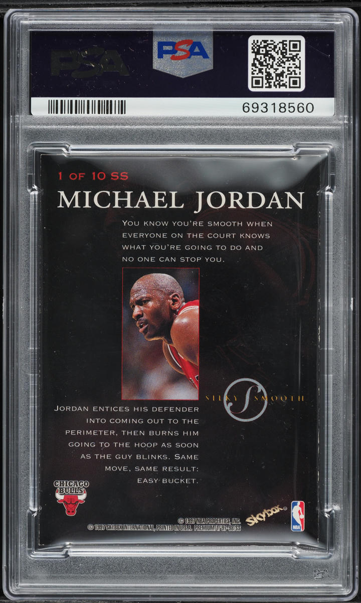 1997 Skybox Premium Silky Smooth Michael Jordan #1 PSA 5 EX