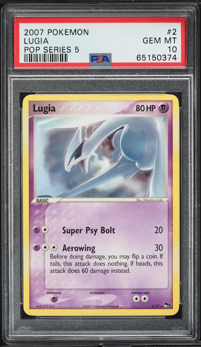 2007 Pokemon Pop Series 5 Lugia #2 PSA 10 GEM MINT on Fanatics Collect