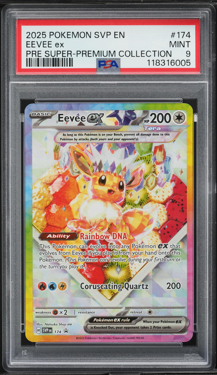 2025 Pokemon SV Black Star Promo Premium Collection Eevee Ex #174 PSA 9 MINT