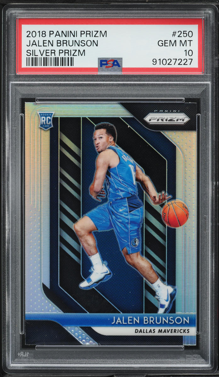 2018 Panini Prizm Silver Jalen Brunson ROOKIE #250 PSA 10 GEM MINT