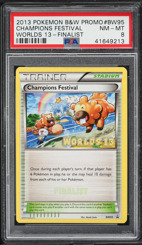 2013 Pokemon BW Promo Worlds '13 Finalist Champions Festival #BW95
