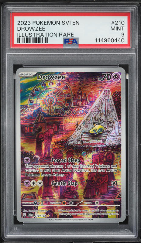 rare drowzee pokemon card AR Scarlet & Violet Set Illustration Common Card Type Drowzee 2023 Pokemon Violet Ex