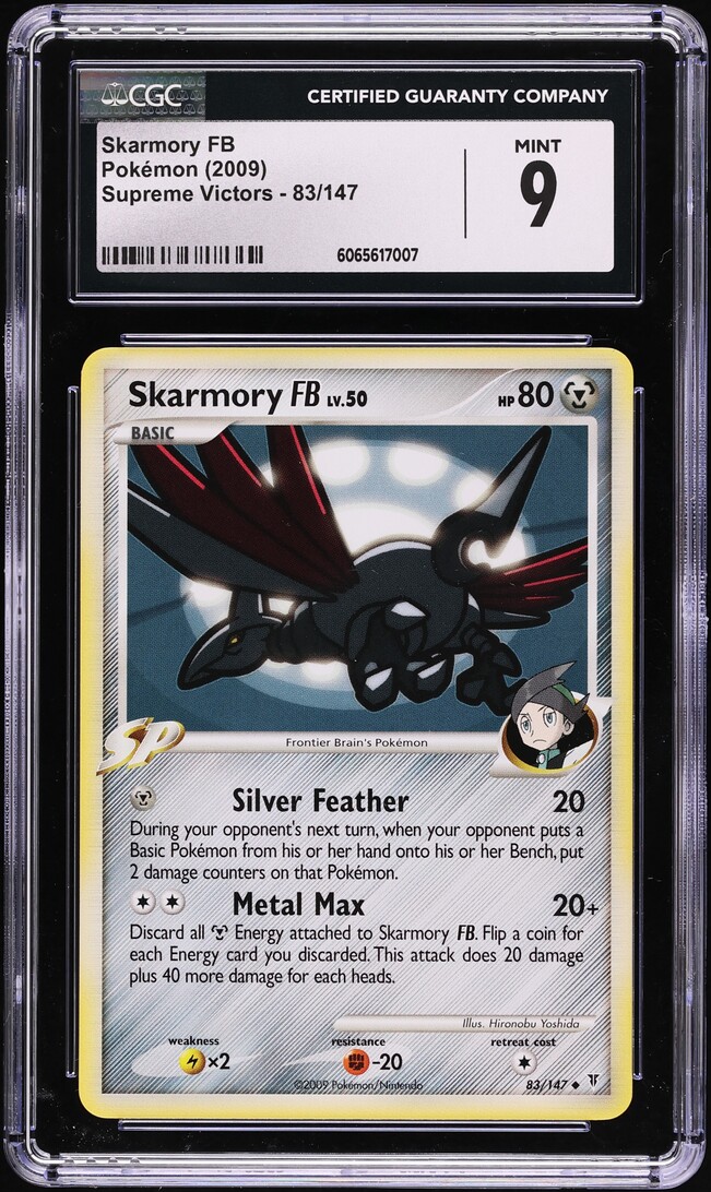 2009 Pokemon Platinum Supreme Victors Skarmory FB #83 CGC 9 MINT