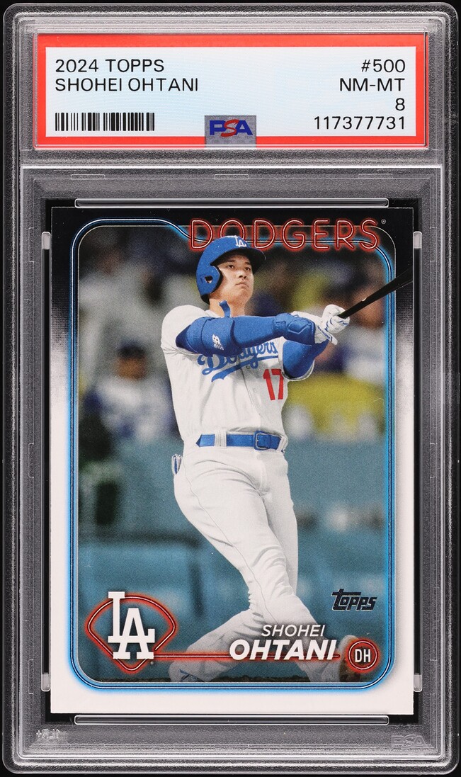 2024 Topps Shohei Ohtani #500 PSA 8 NM-MT