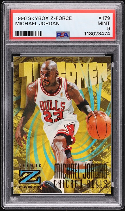 1996 Skybox Z-Force Michael Jordan #179 PSA 9 MINT on Fanatics Collect