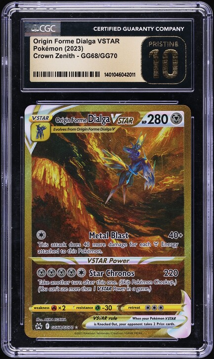 dialga pokemon card gold Origin Forme Dialga V (113/189) – GoldenFishGames main image 1
