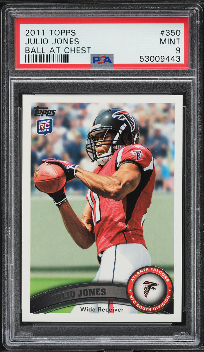 2011 Topps Football Julio Jones ROOKIE #350 PSA 9 MINT