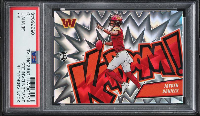 2024 Absolute Kaboom! Horizontal Jayden Daniels ROOKIE #7 PSA 10