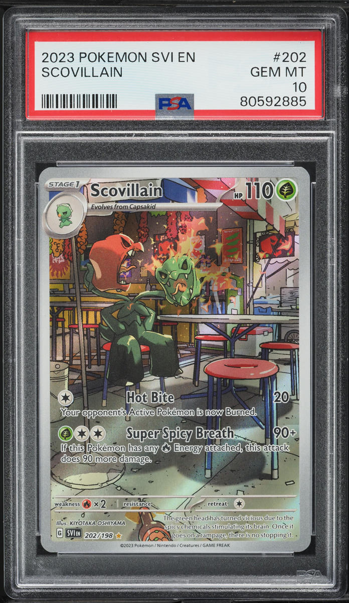2023 Pokemon Scarlet & Violet IR Scovillain #202 PSA 10 GEM MINT on  Fanatics Collect