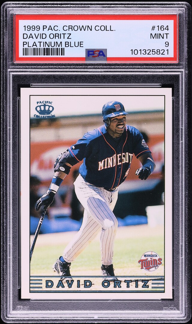 1999 Pacific Crown Collection Platinum Blue David Oritz #164 PSA 9 MINT