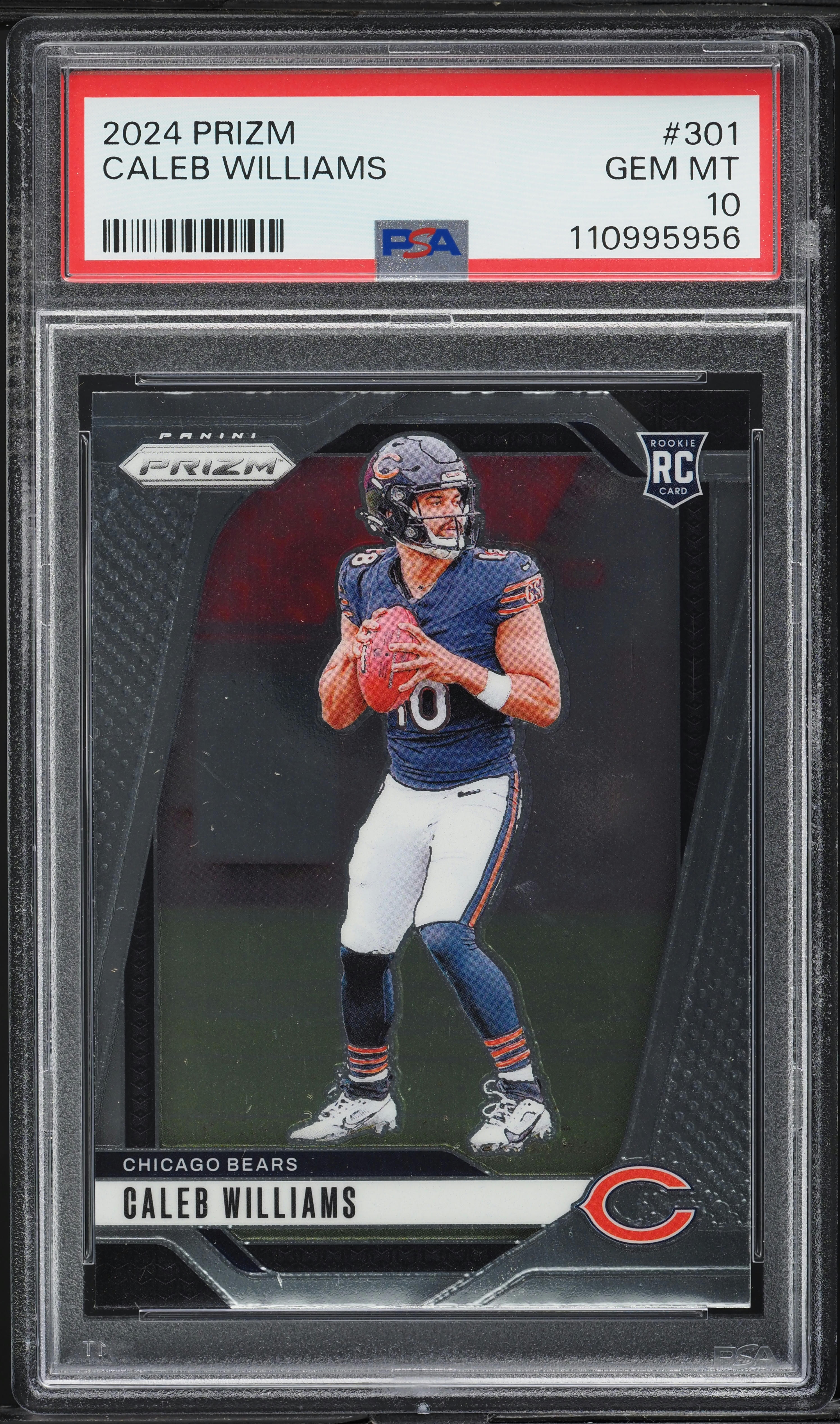 2024 Panini Prizm Caleb Williams ROOKIE #301 PSA 10 GEM MINT on
