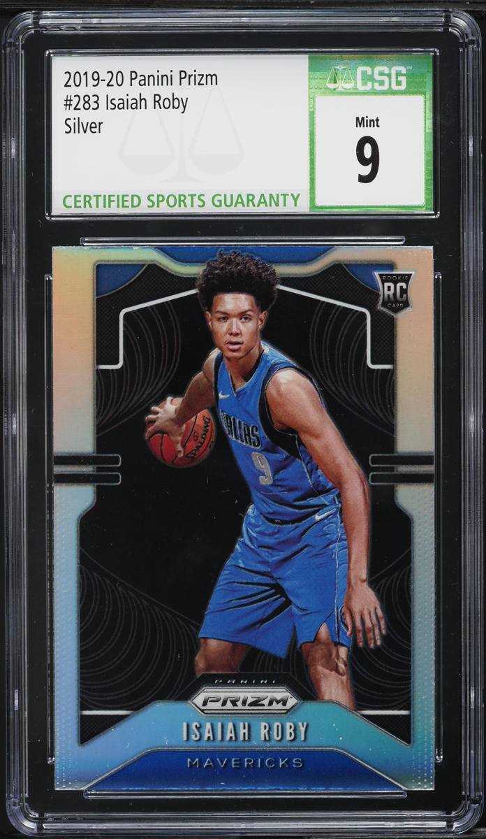 2019 Panini Prizm Silver Isaiah Roby ROOKIE #283 CSG 9 MINT