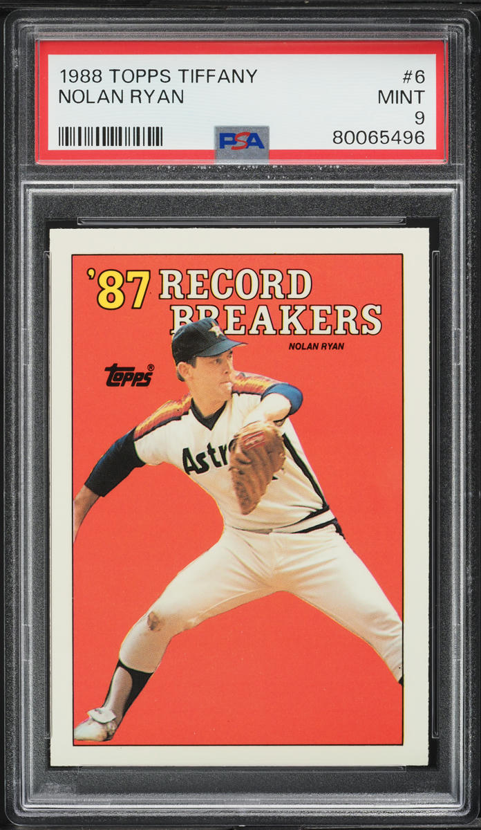 1988 Topps Tiffany Nolan Ryan RECORD BREAKER #6 PSA 9 MINT