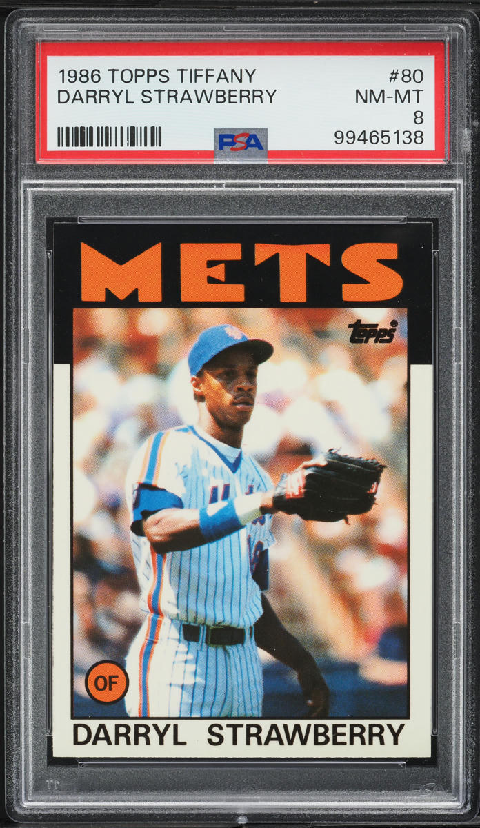 1986 Topps Tiffany Darryl Strawberry #80 PSA 8 NM-MT
