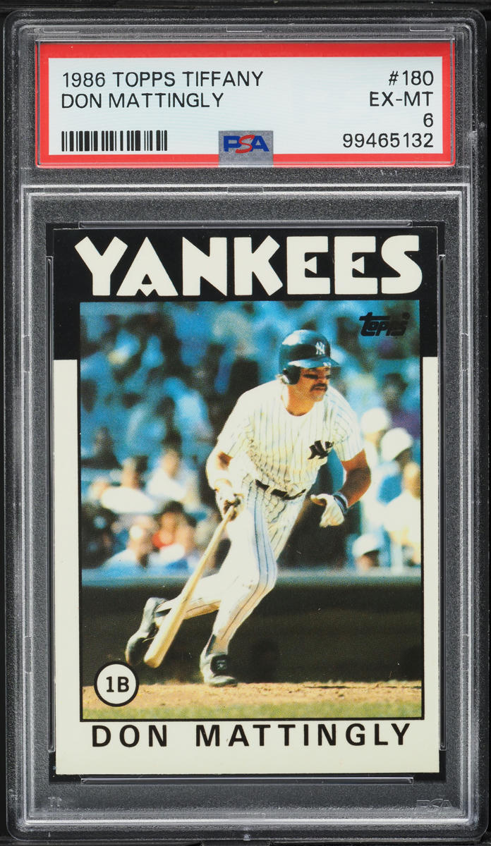 1986 Topps Tiffany Don Mattingly #180 PSA 6 EXMT