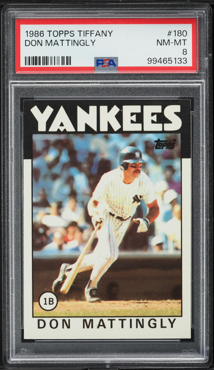 1986 Topps Tiffany Don Mattingly #180 PSA 8 NM-MT